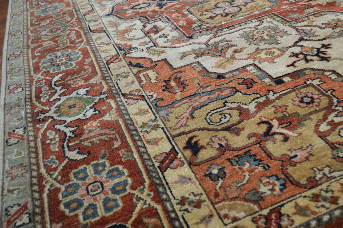 8' 0" x 10' 0" India Serapi Rug image 6