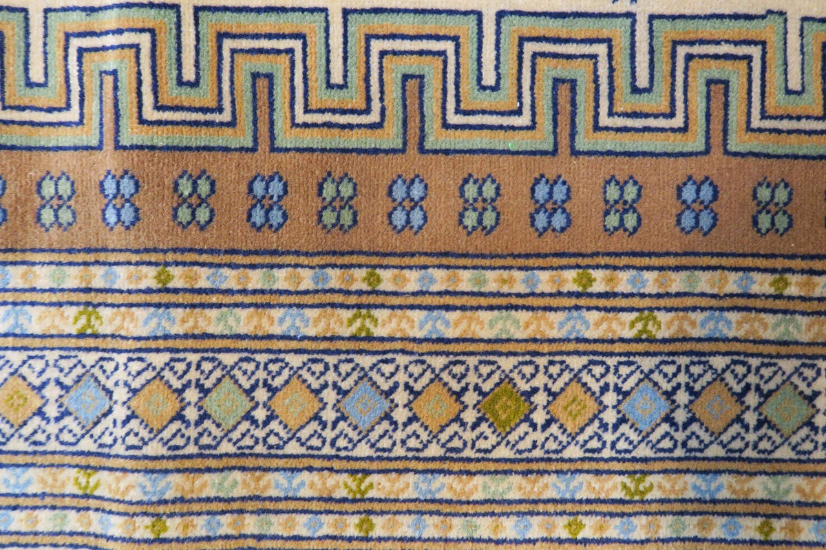 4' 2" x 5' 2" Persian Turkeman Rug image 11