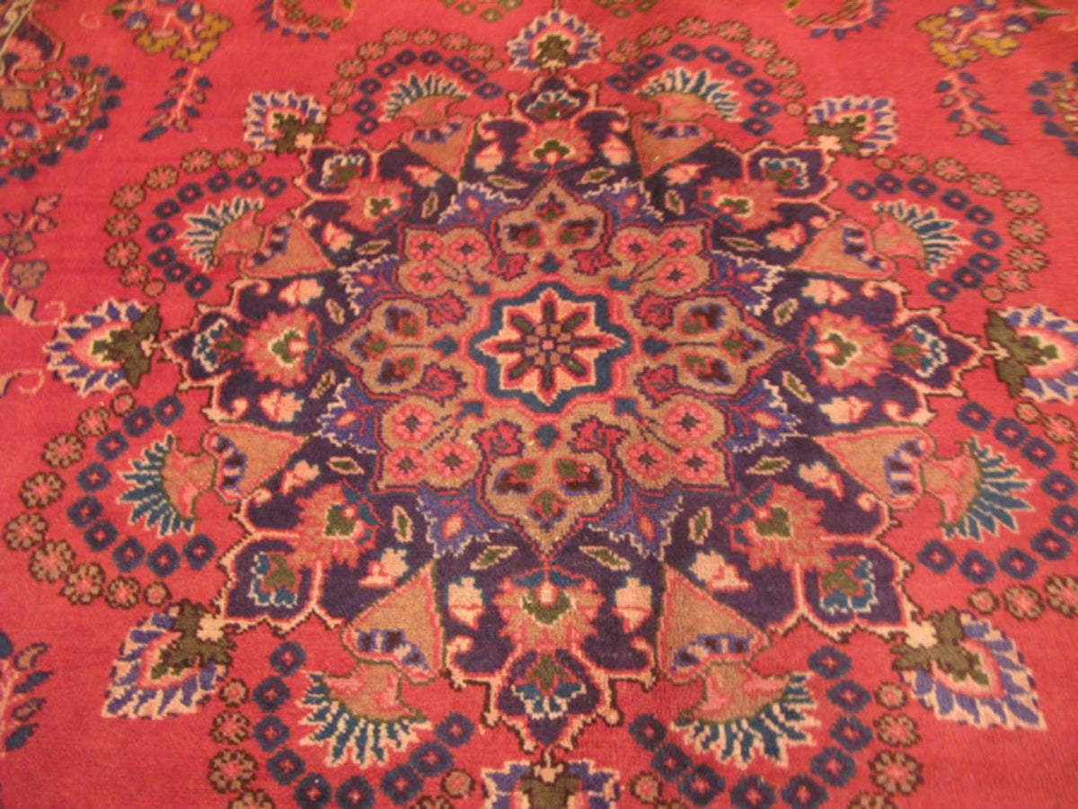 6' 7" x 9' 7" Persian Mashhad Rug image 10