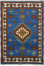 4' 0" x 6' 0" India Kazak Rug image 0
