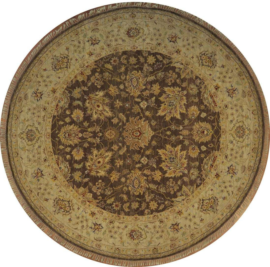 7' 9" x 8' 0" India Sultanabad Round Rug image 0