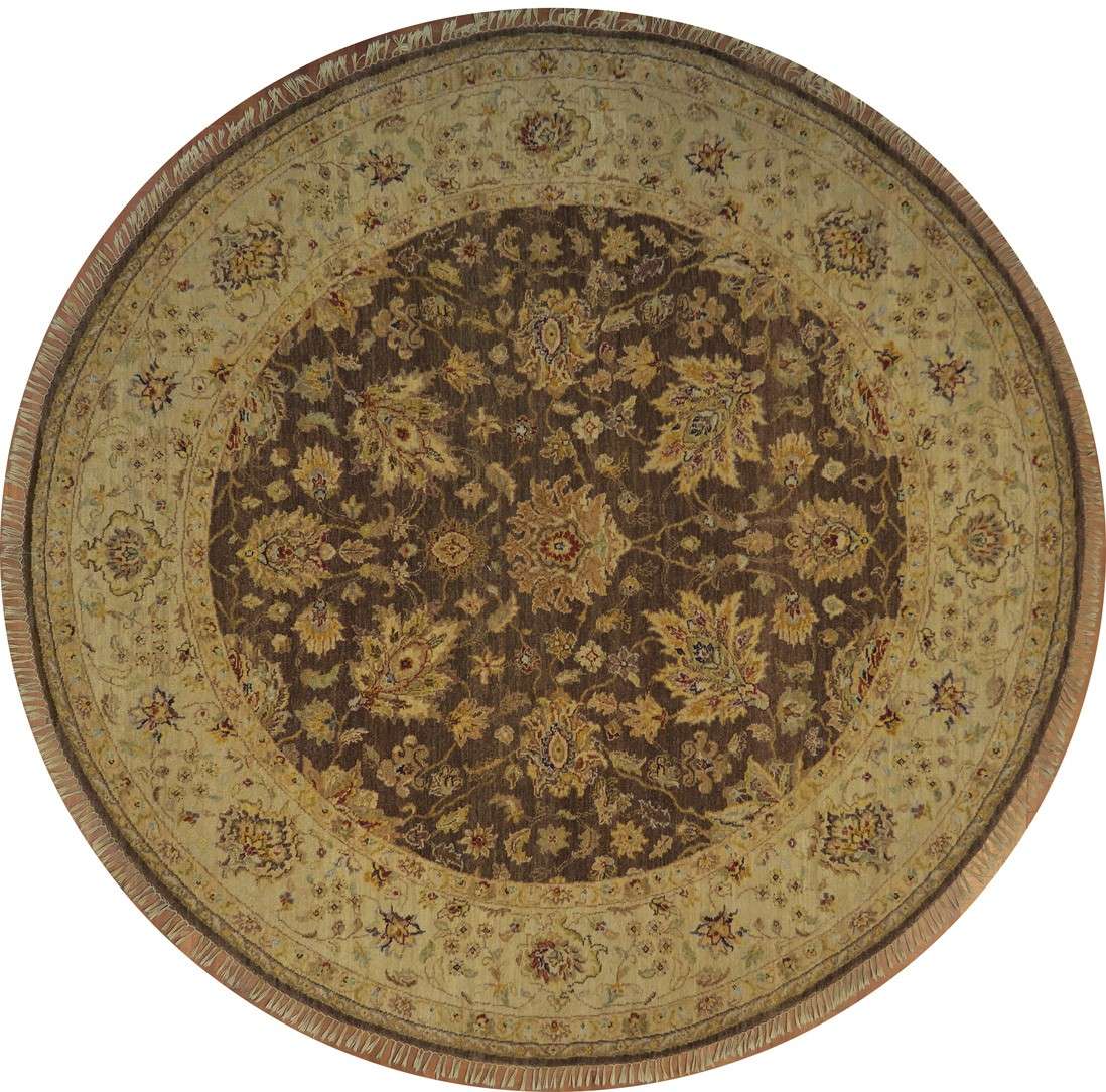 7' 9" x 8' 0" India Sultanabad Round Rug image 0