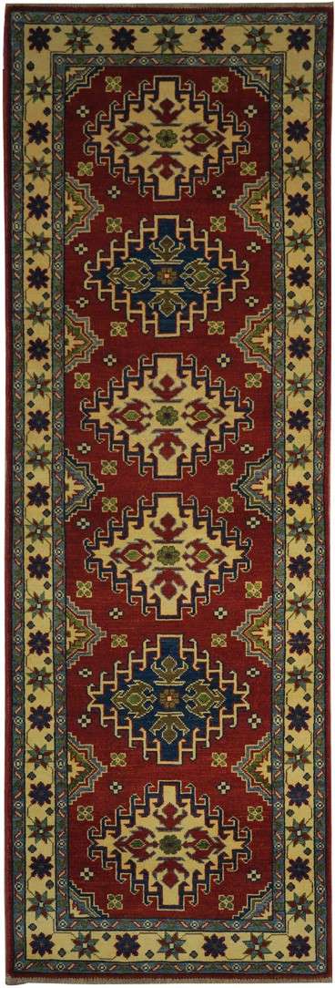 2' 8" x 8' 4" Pakistan Kazak Runner image 0