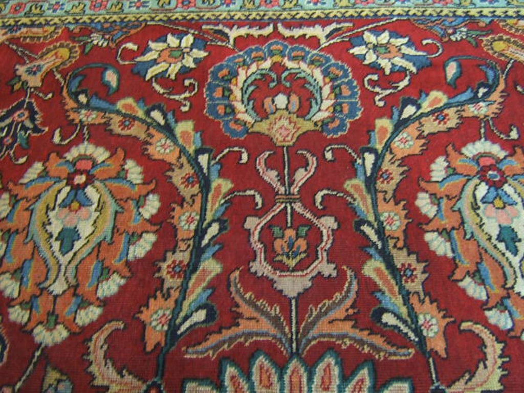 7' 7" x 11' 5" Persian Tabriz Rug image 6