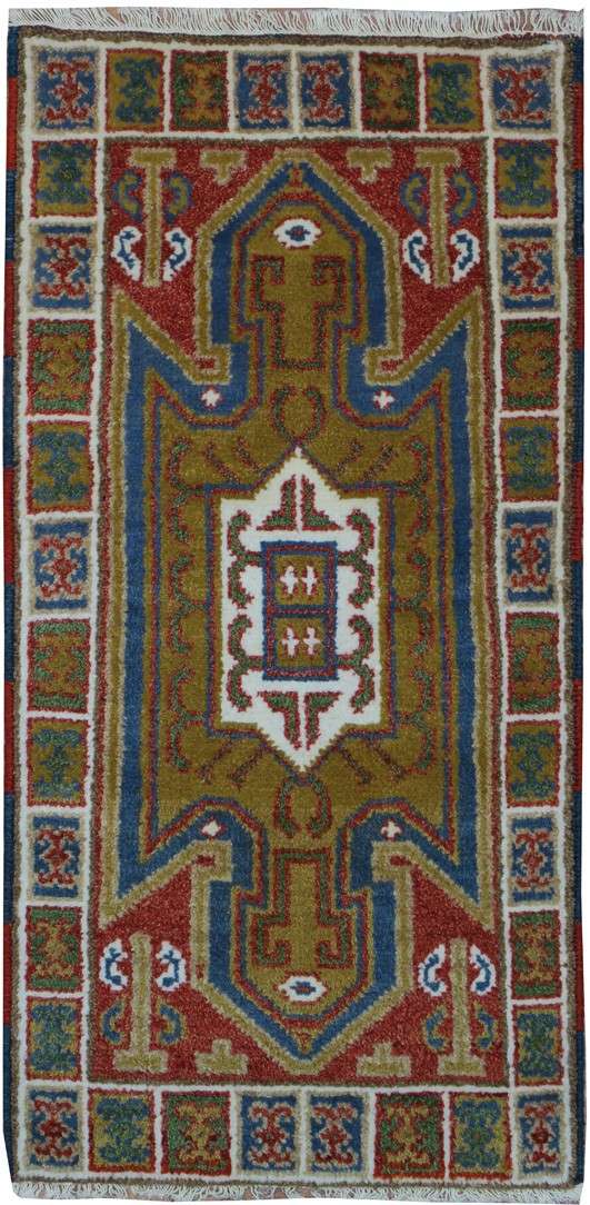 2' 0" x 4' 0" India Kazak Rug image 0