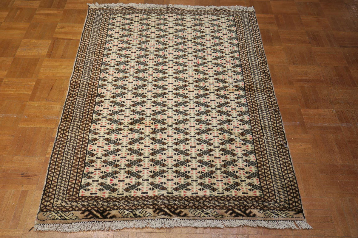 3' 1" x 4' 5" Persian Turkeman Rug image 9