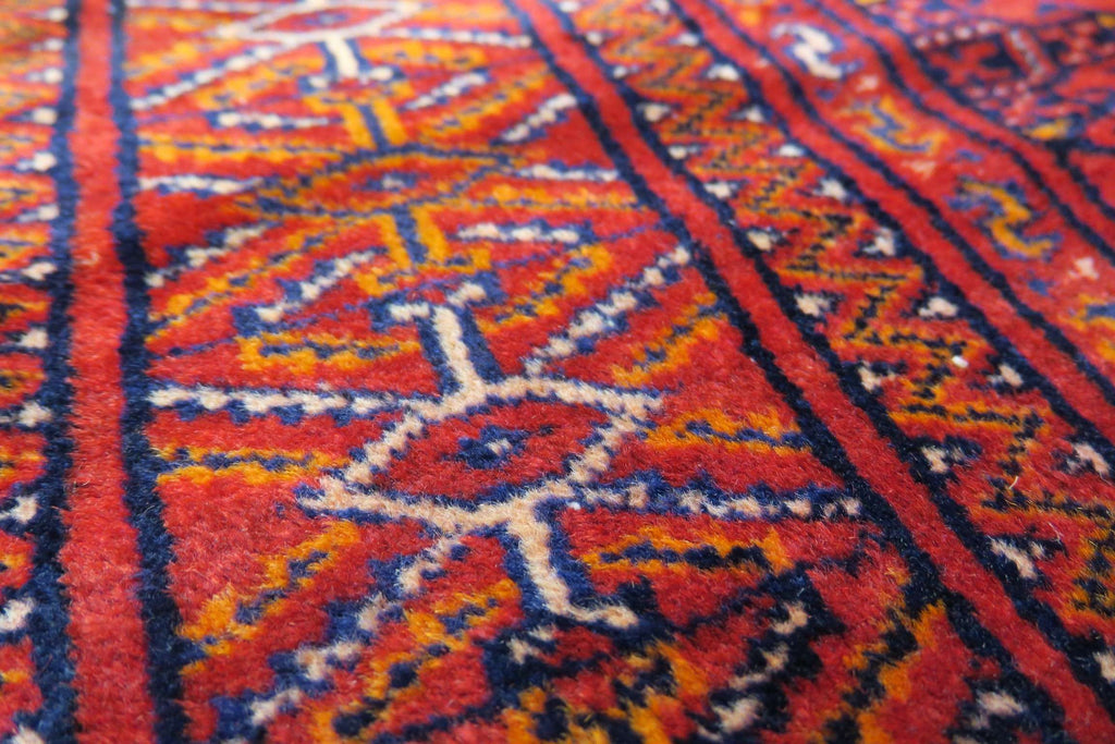 4' 9" x 5' 6" Persian Turkeman Rug image 8