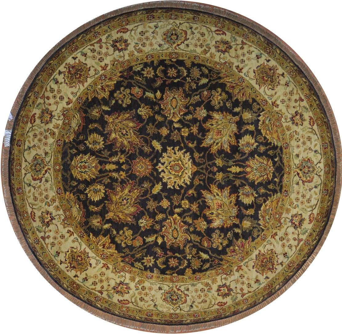 8' 0" x 8' 1" India Sultanabad Round Rug image 0