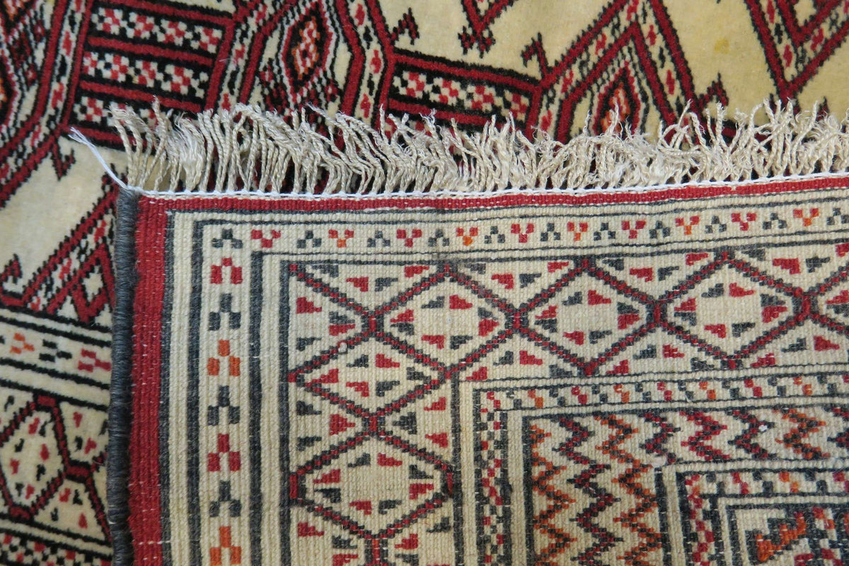 4' 1" x 5' 6" Persian Turkeman Rug image 10