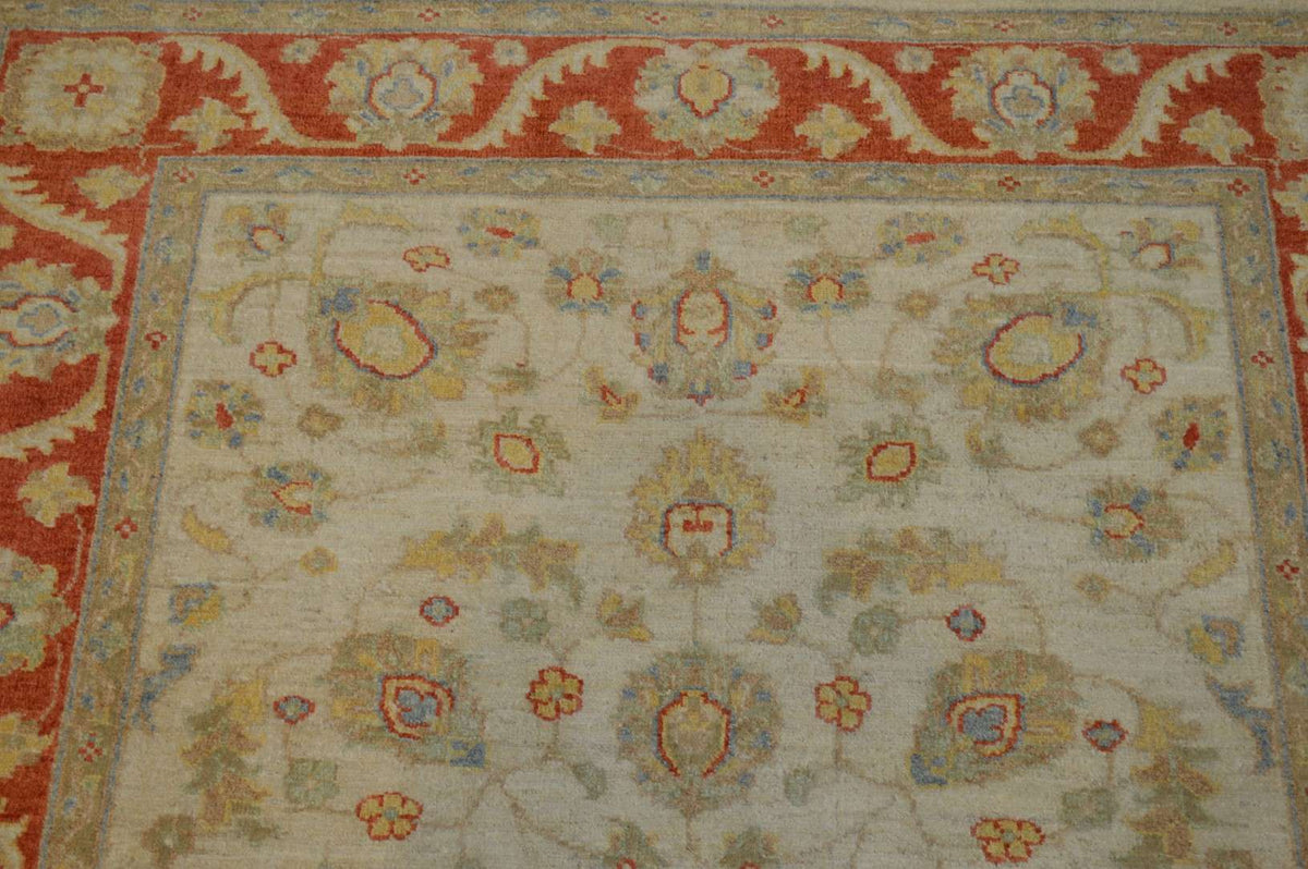 4' 0" x 5' 7" Pakistan Peshawar Rug image 7