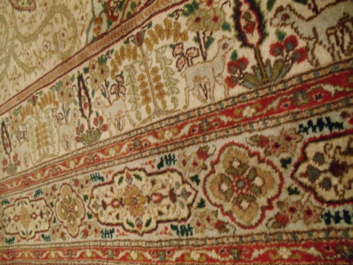 7' 1" x 10' 5" Persian Tabriz Rug image 5
