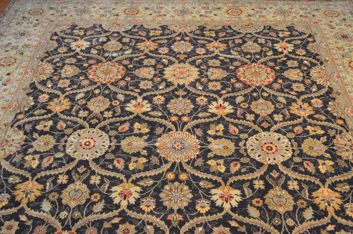 7' 7" x 9' 6" India Agra Rug image 1