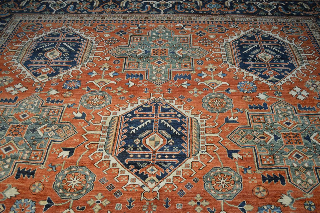12' 0" x 17' 2" Pakistan Serapi Rug image 4