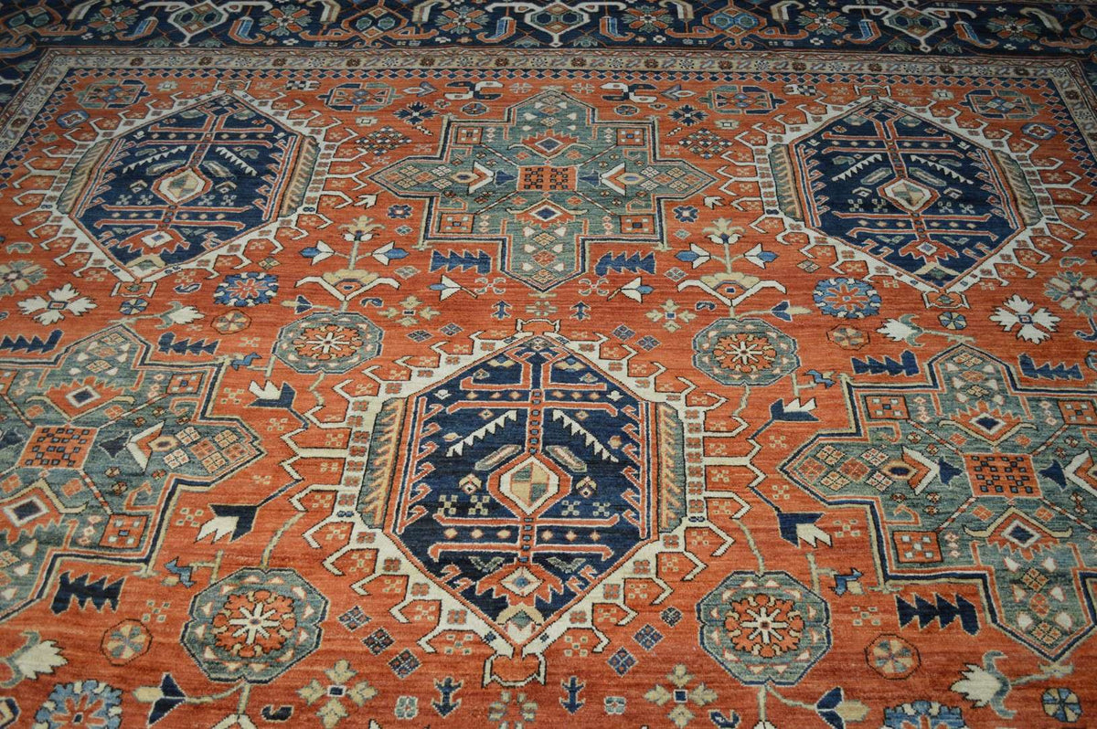 12' 0" x 17' 2" Pakistan Serapi Rug image 4