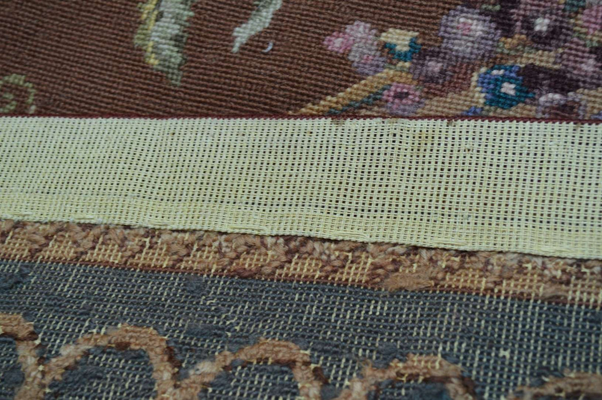 6' 0" x 8' 7" French Needlepoint Rug image 12