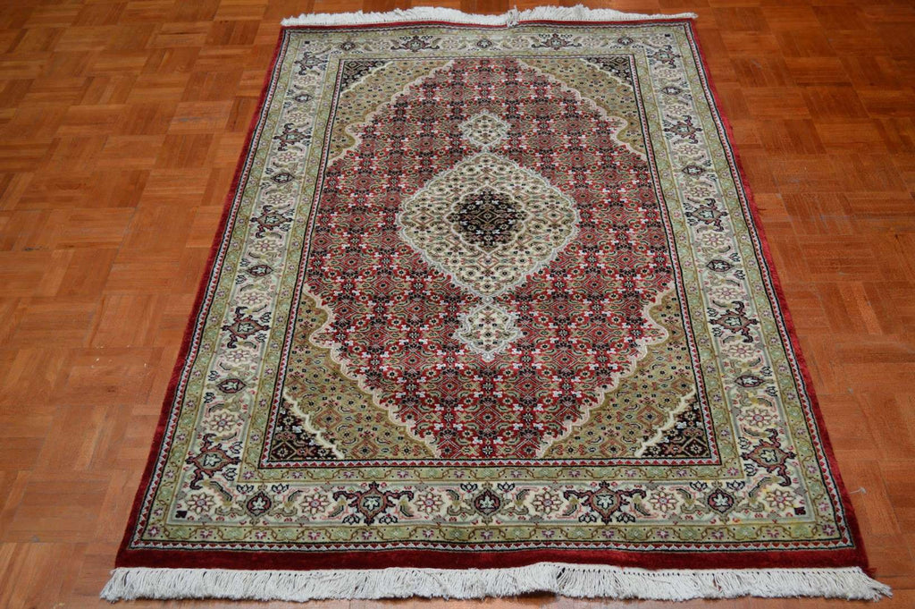 4' 0" x 6' 2" India Tabriz Rug image 1