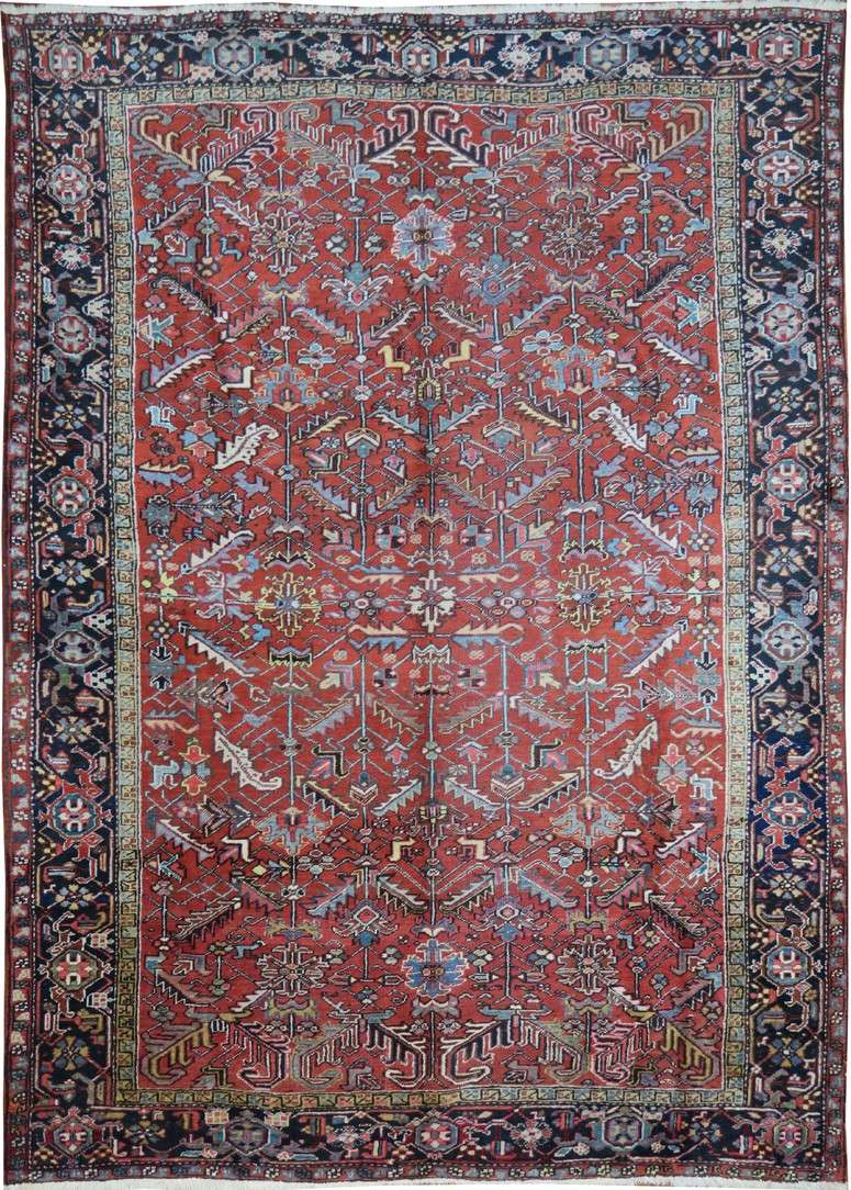 8' 4" x 11' 6" Persian Heriz Rug image 0