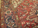 7' 0" x 10' 7" Vintage Heriz Rug image 4