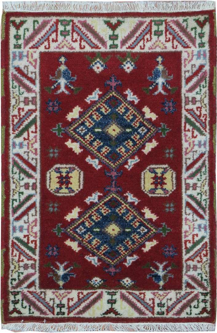 2' 0" x 3' 0" India Kazak Rug image 0