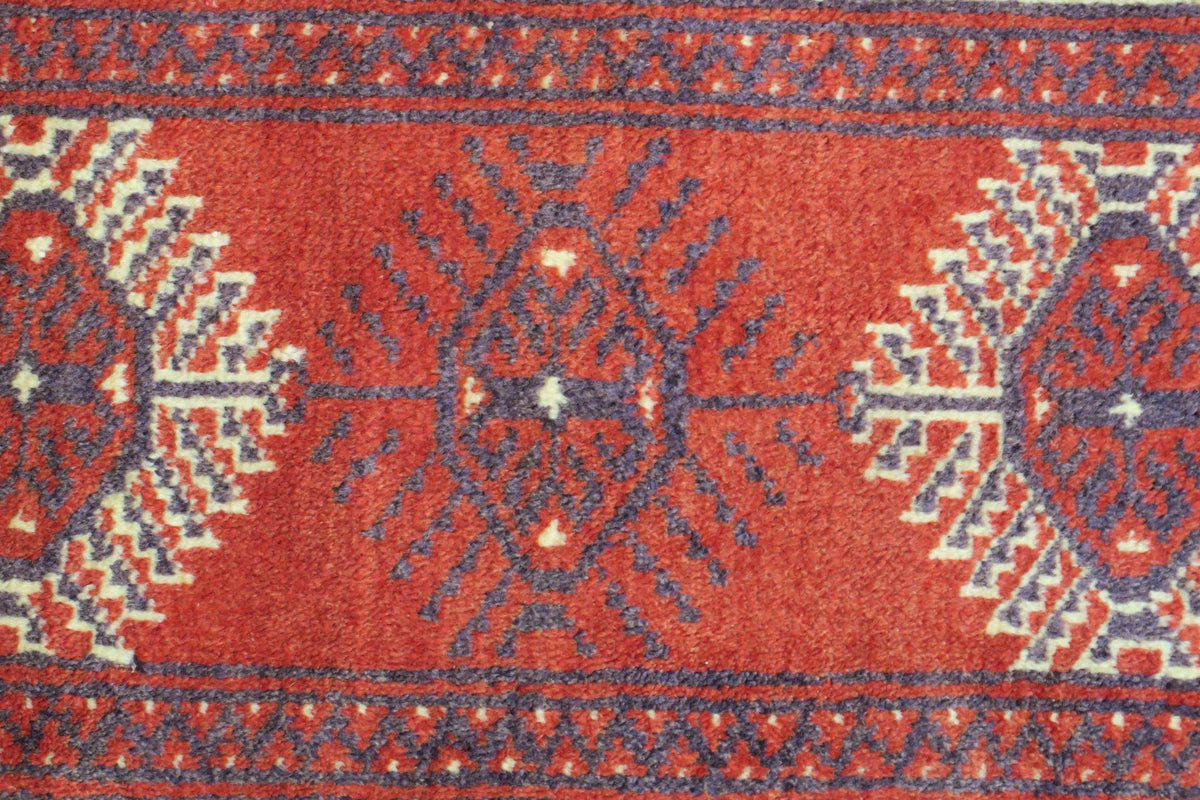 6' 4" x 9' 1" Persian Turkeman Rug image 0