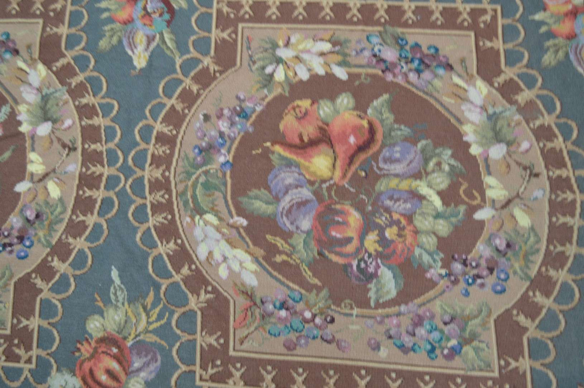 6' 0" x 8' 7" French Needlepoint Rug image 2