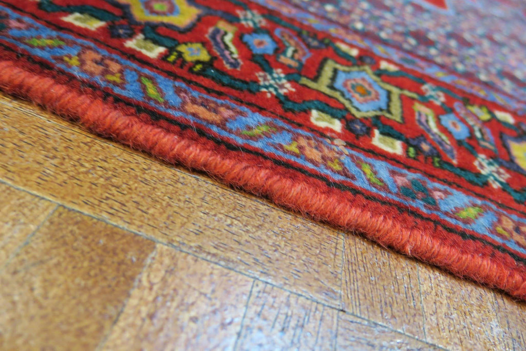 3' 4" x 12' 10" Vintage Sanandaj Runner image 2