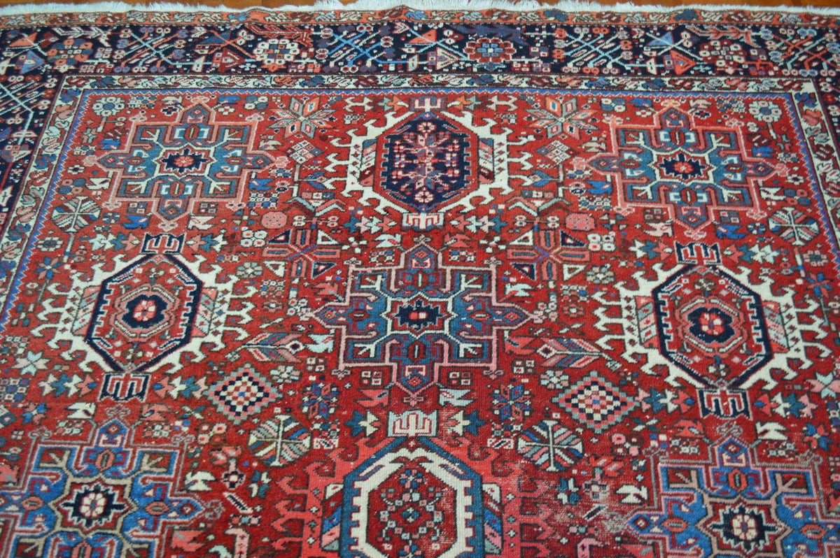 7' 5" x 10' 7" Persian Heriz Rug image 4