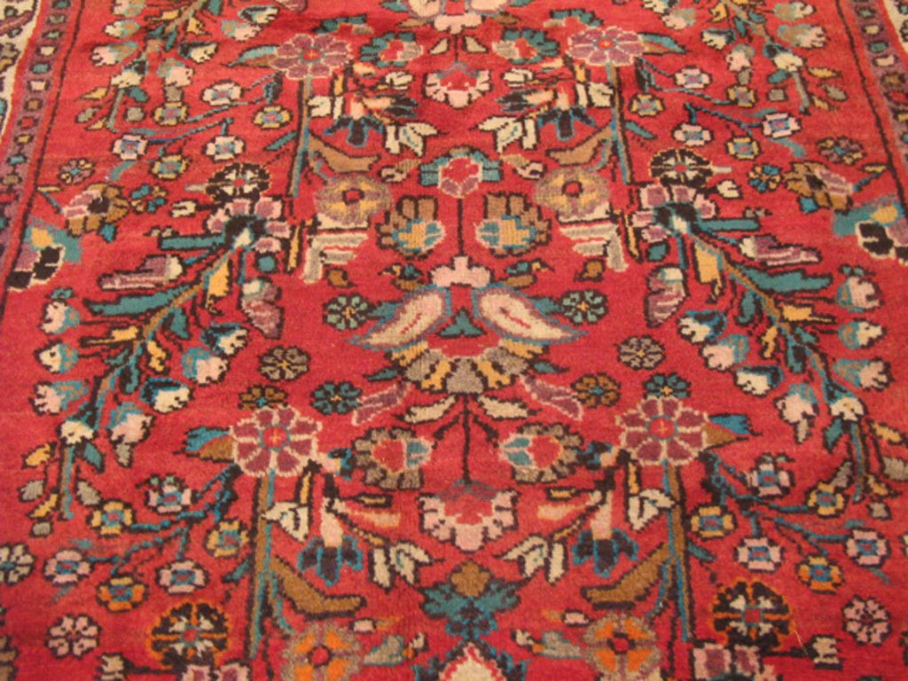 3' 6" x 10' 3" Vintage Hosseinabad Runner image 6