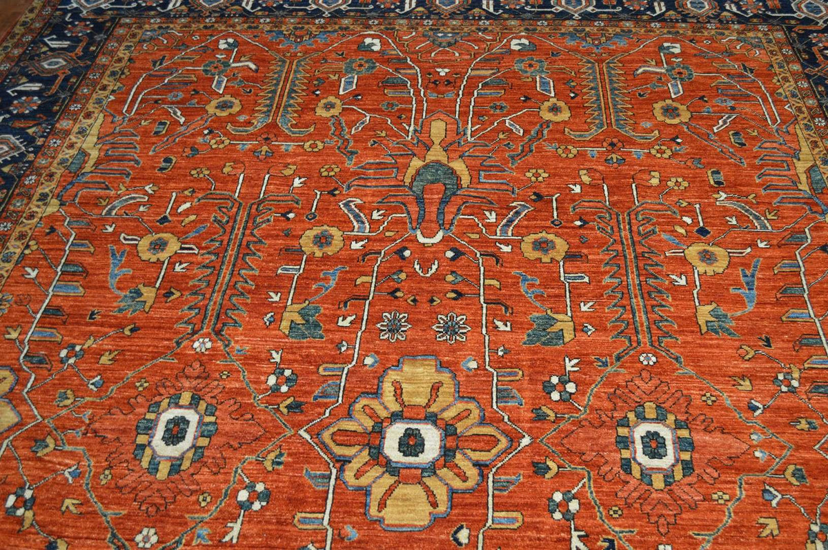 9' 2" x 12' 2" Pakistan Serapi Rug image 6
