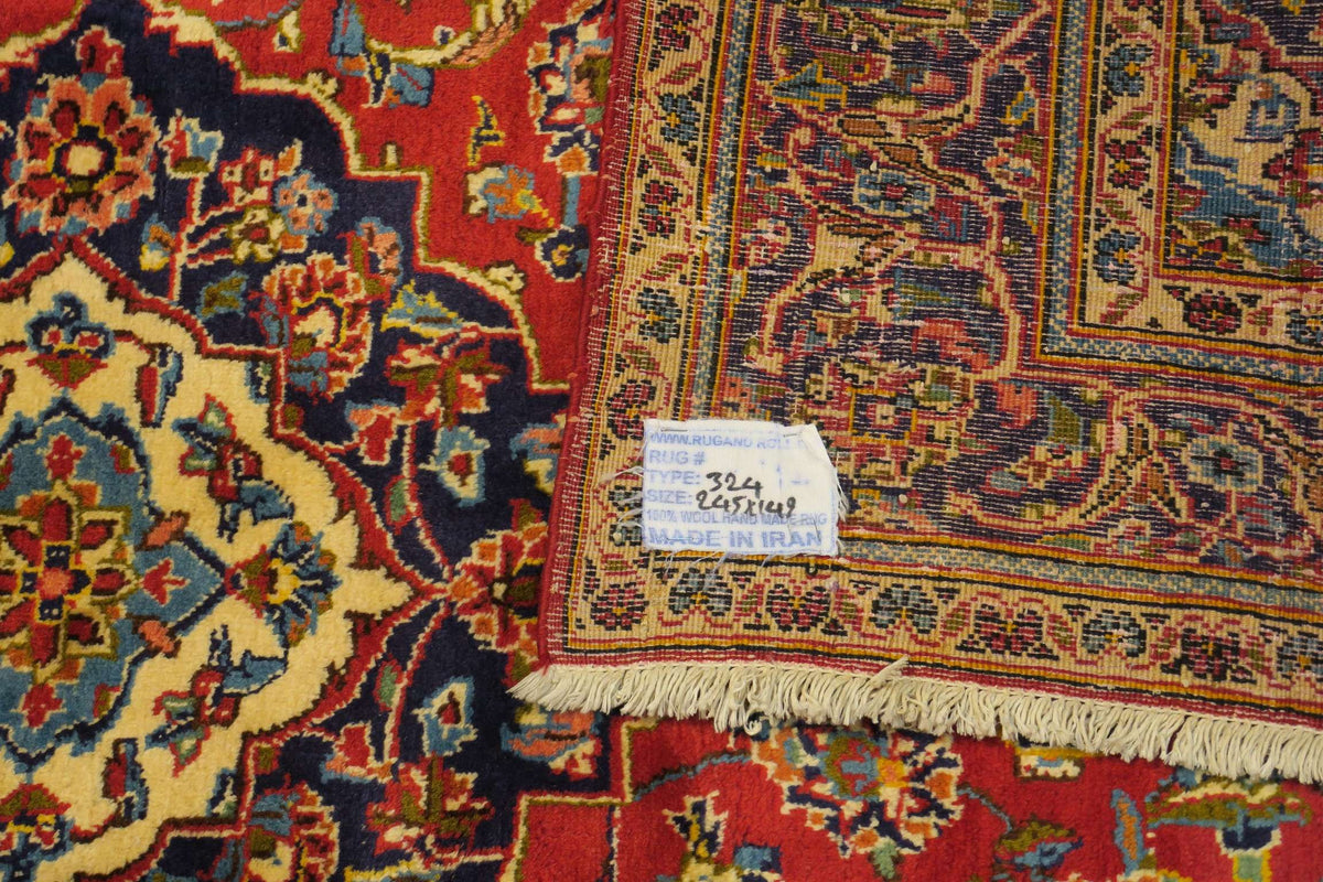 4' 9" x 8' 0" Persian Kashan Rug image 2