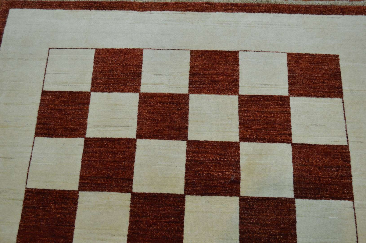 4' 2" x 4' 2" India Gabbeh Square Rug image 7