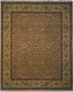 7' 9" x 9' 8" India Agra Rug image 0