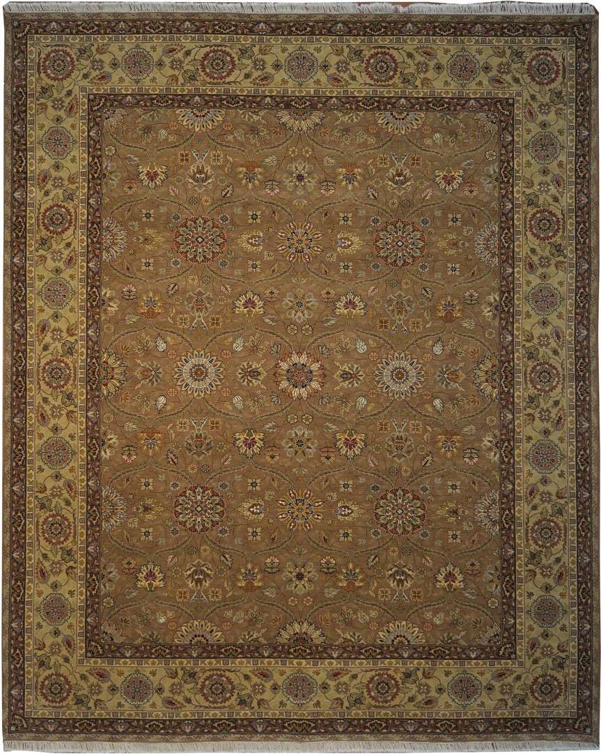 7' 9" x 9' 8" India Agra Rug image 0