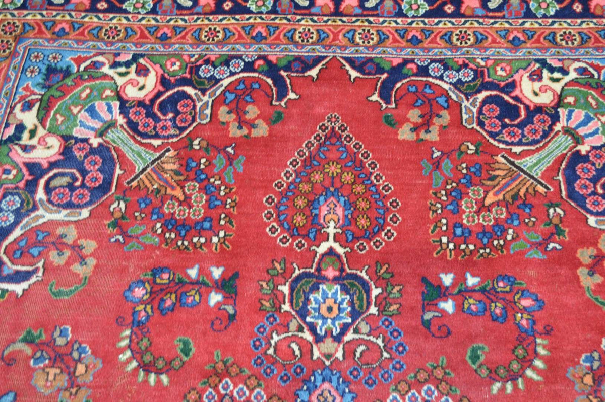 7' 8" x 11' 0" Persian Mashhad Rug image 9