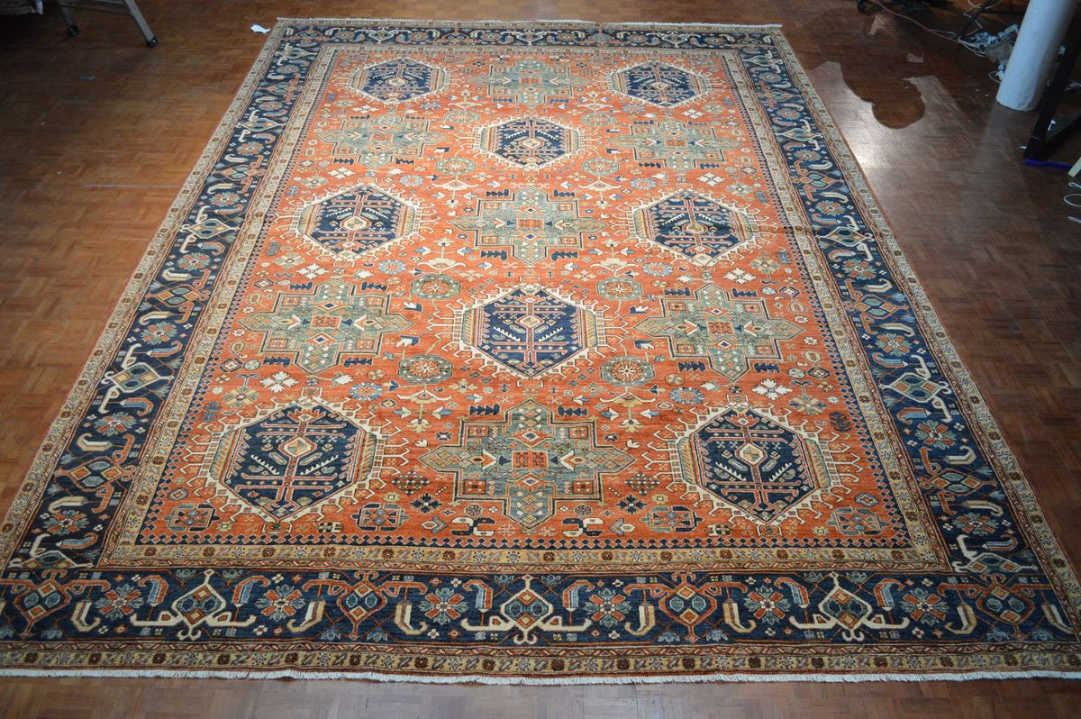 12' 0" x 17' 2" Pakistan Serapi Rug image 1