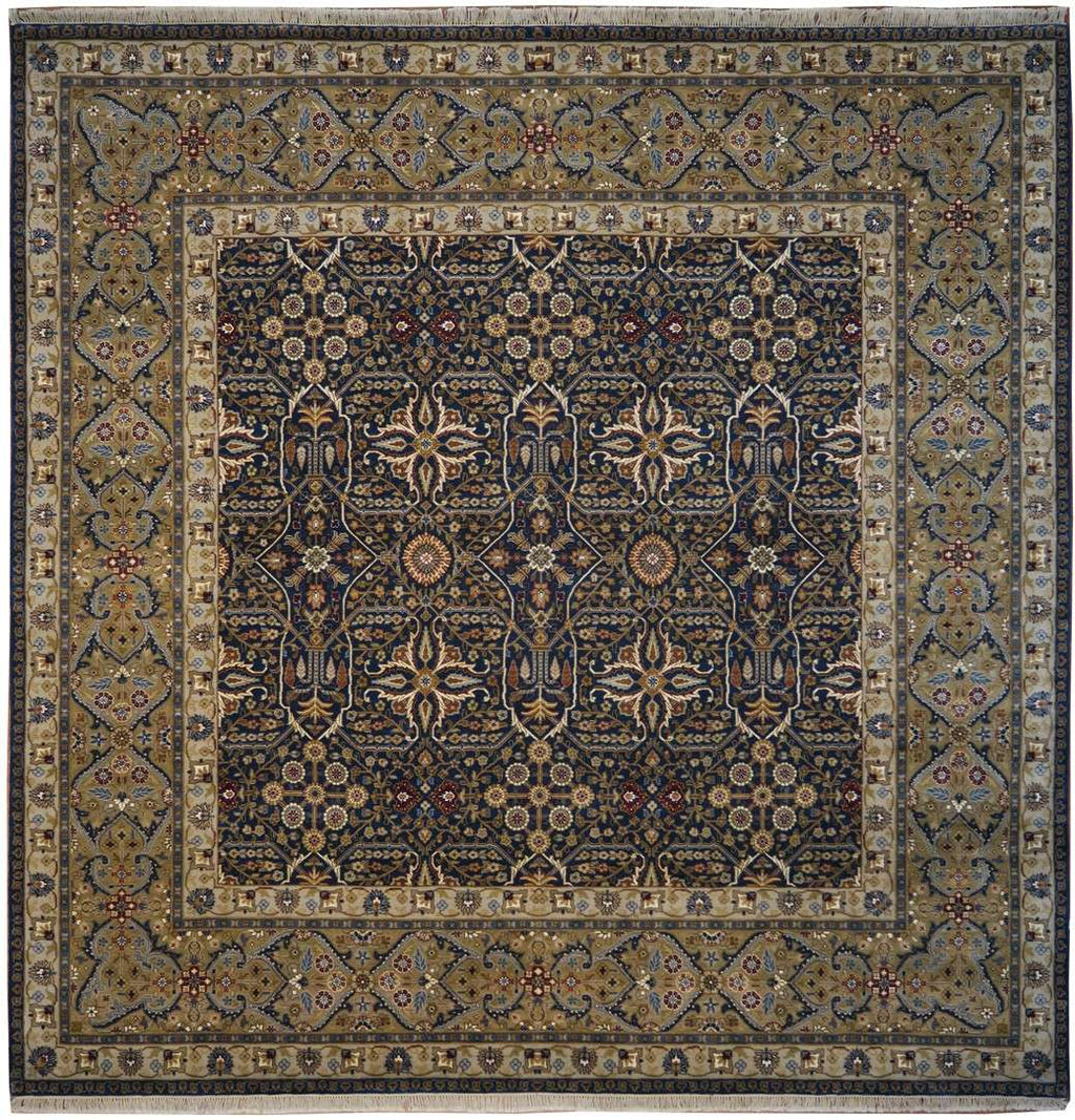 8' 1" x 8' 1" India Agra Square Rug image 0