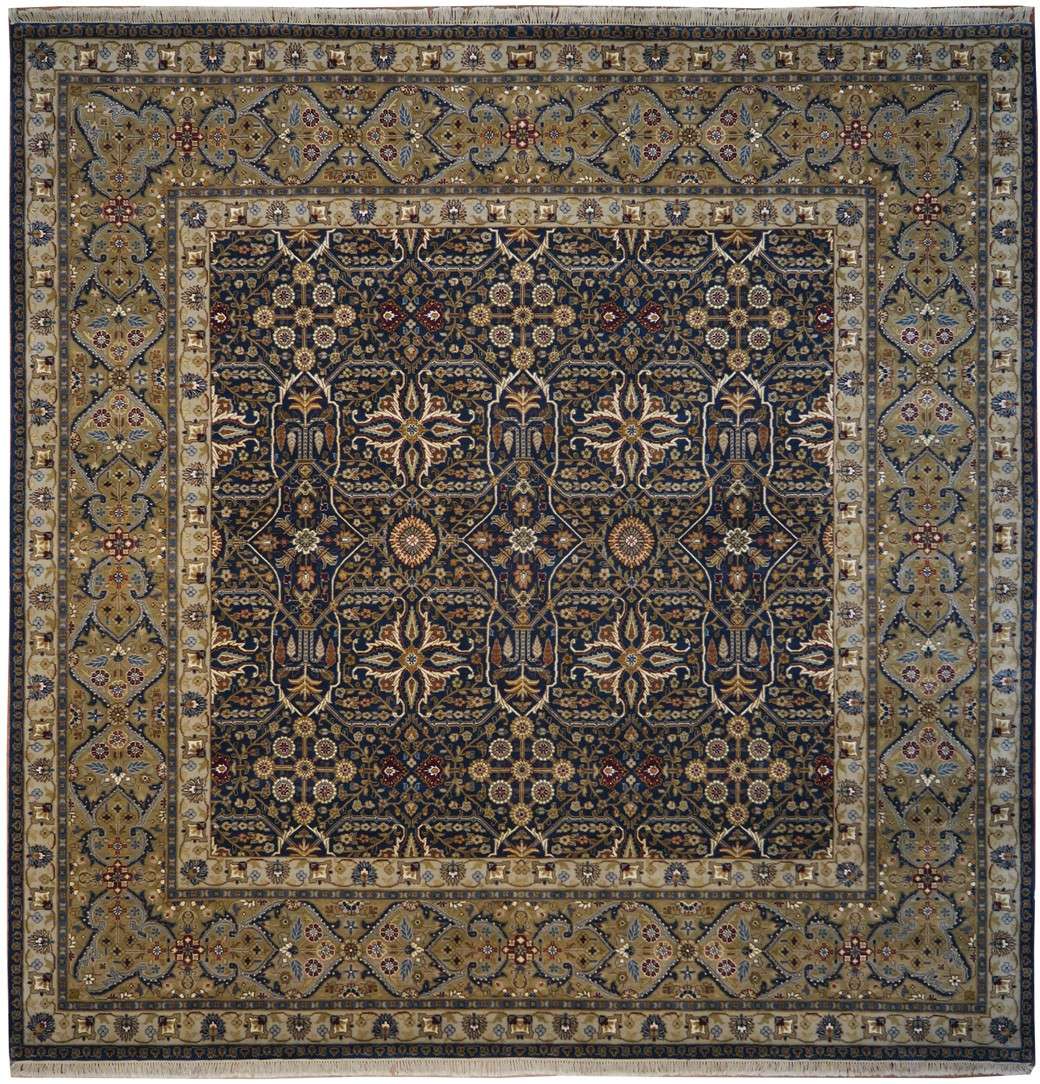 8' 1" x 8' 1" India Agra Square Rug image 0