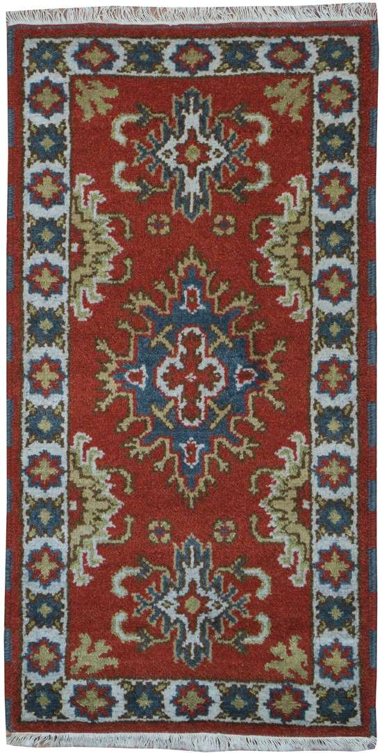 2' 0" x 4' 0" India Kazak Rug image 0