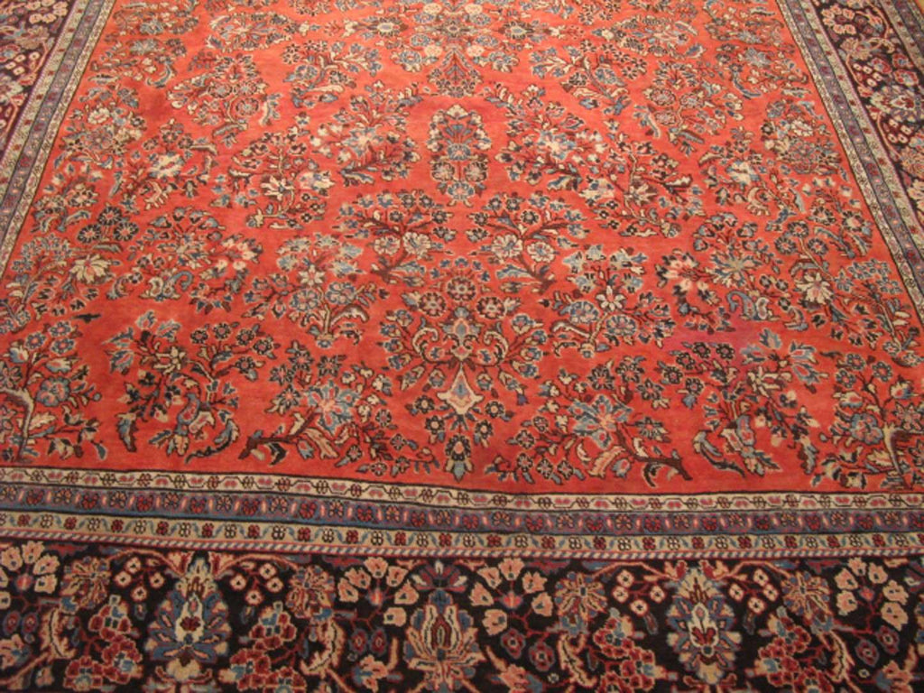 8' 9" x 12' 7" Persian Sarouk Rug image 9
