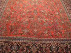 8' 9" x 12' 7" Persian Sarouk Rug image 9