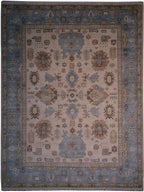 9' 2" x 12' 1" India Oushak Rug image 0
