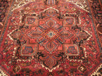 6' 8" x 9' 4" Vintage Heriz Rug image 2