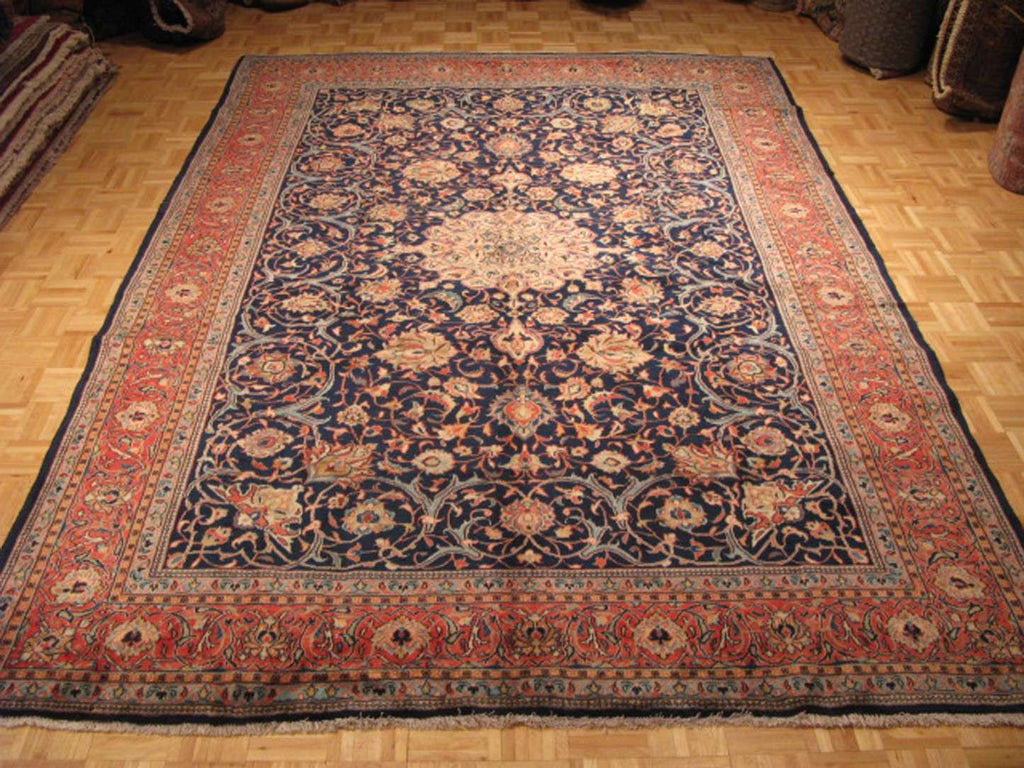 8' 0" x 11' 6" Persian Sarouk Rug image 1