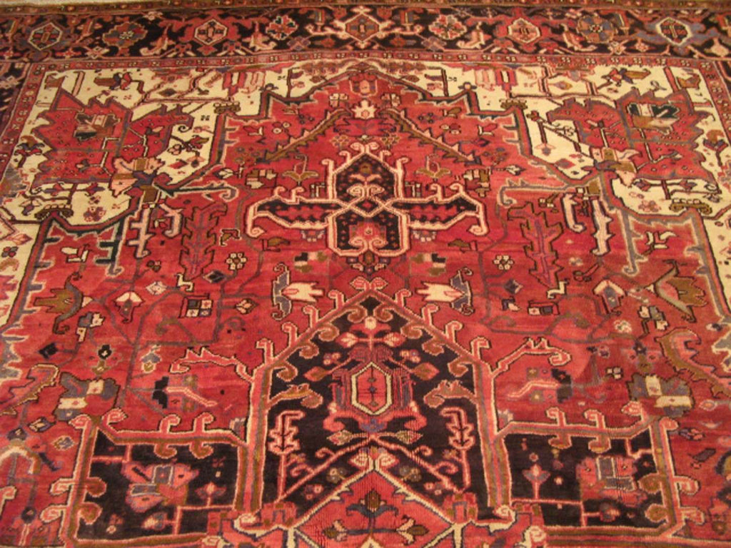 8' 1" x 11' 7" Persian Heriz Rug image 6