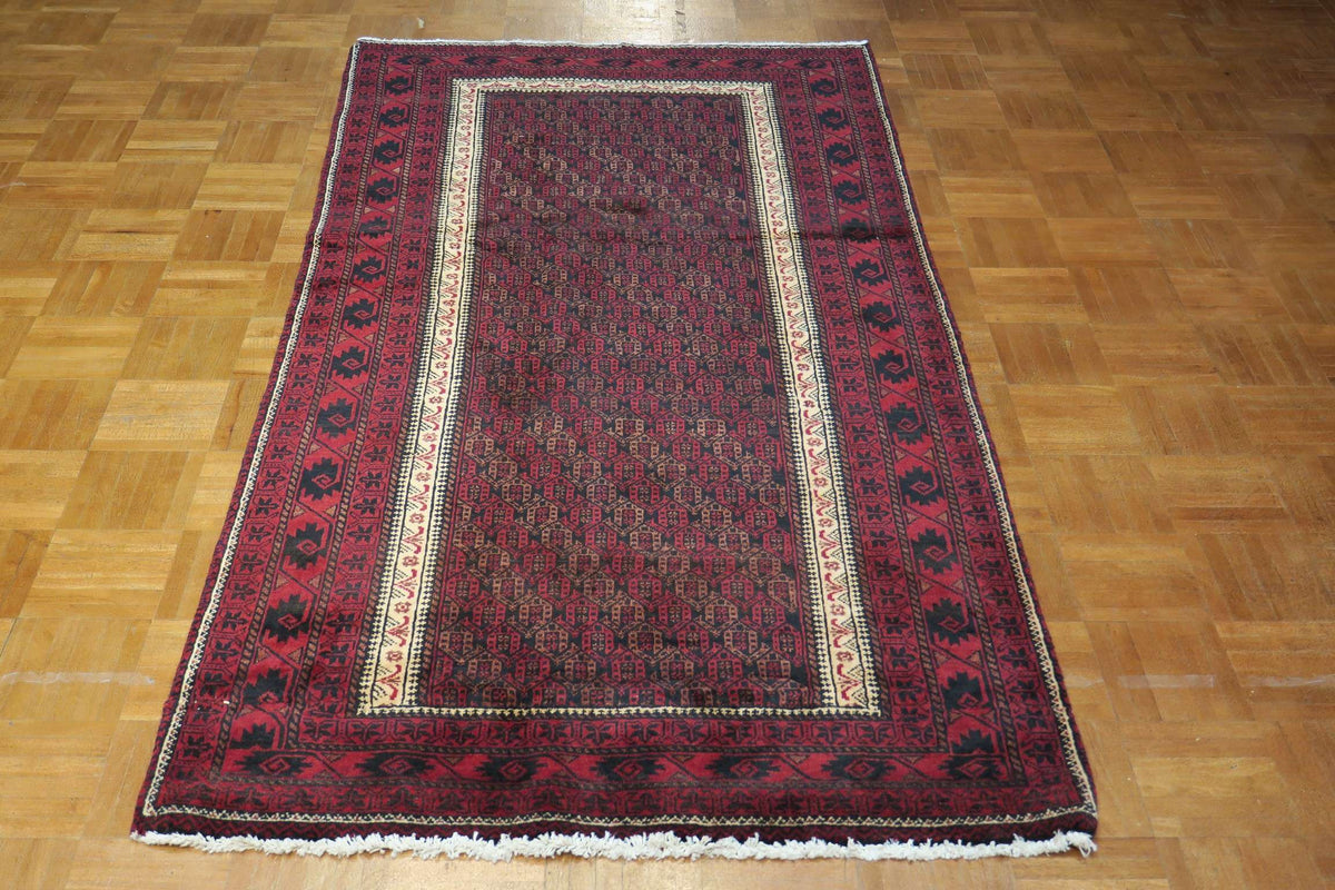 3' 2" x 6' 1" Persian Baluch Rug image 0