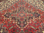 7' 5" x 8' 2" Persian Heriz Rug image 3