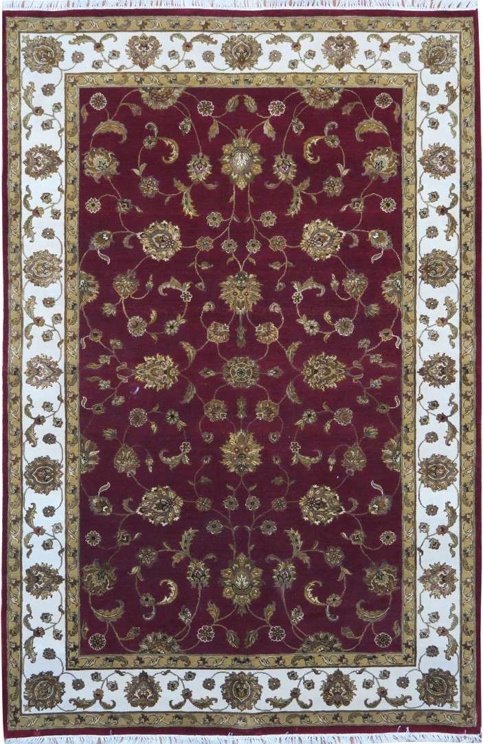 5' 9" x 9' 3" India Tabriz Rug image 0