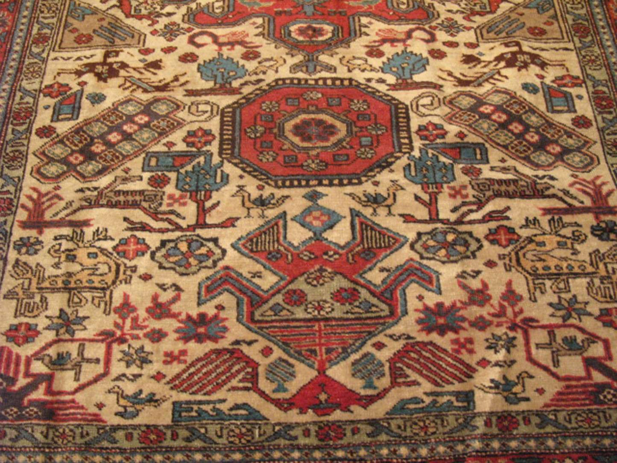 4' 8" x 6' 7" Persian Ardabil Rug image 10