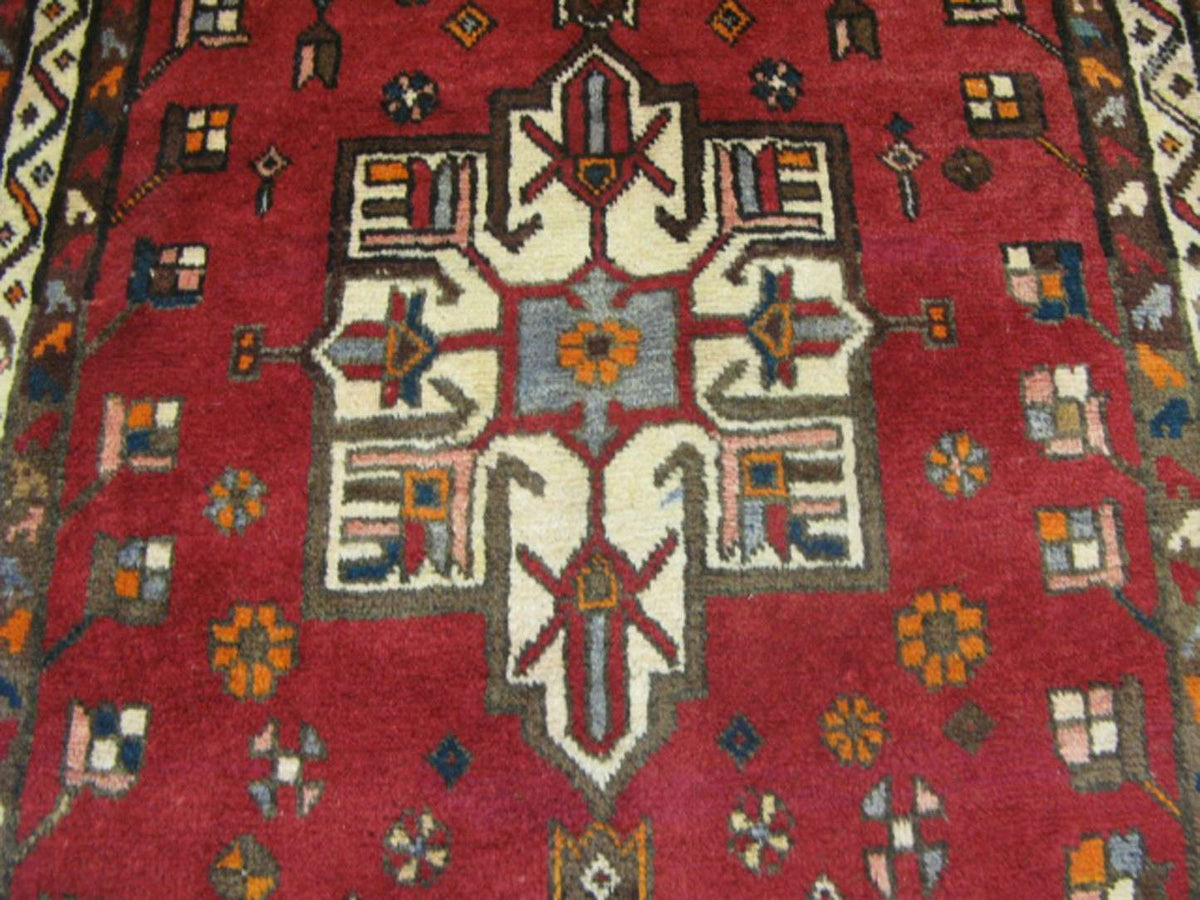 3' 5" x 10' 6" Persian Heriz Runner image 5
