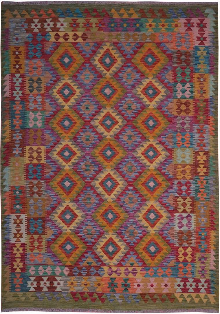 5' 7" x 8' 1" India Kilim Rug image 0